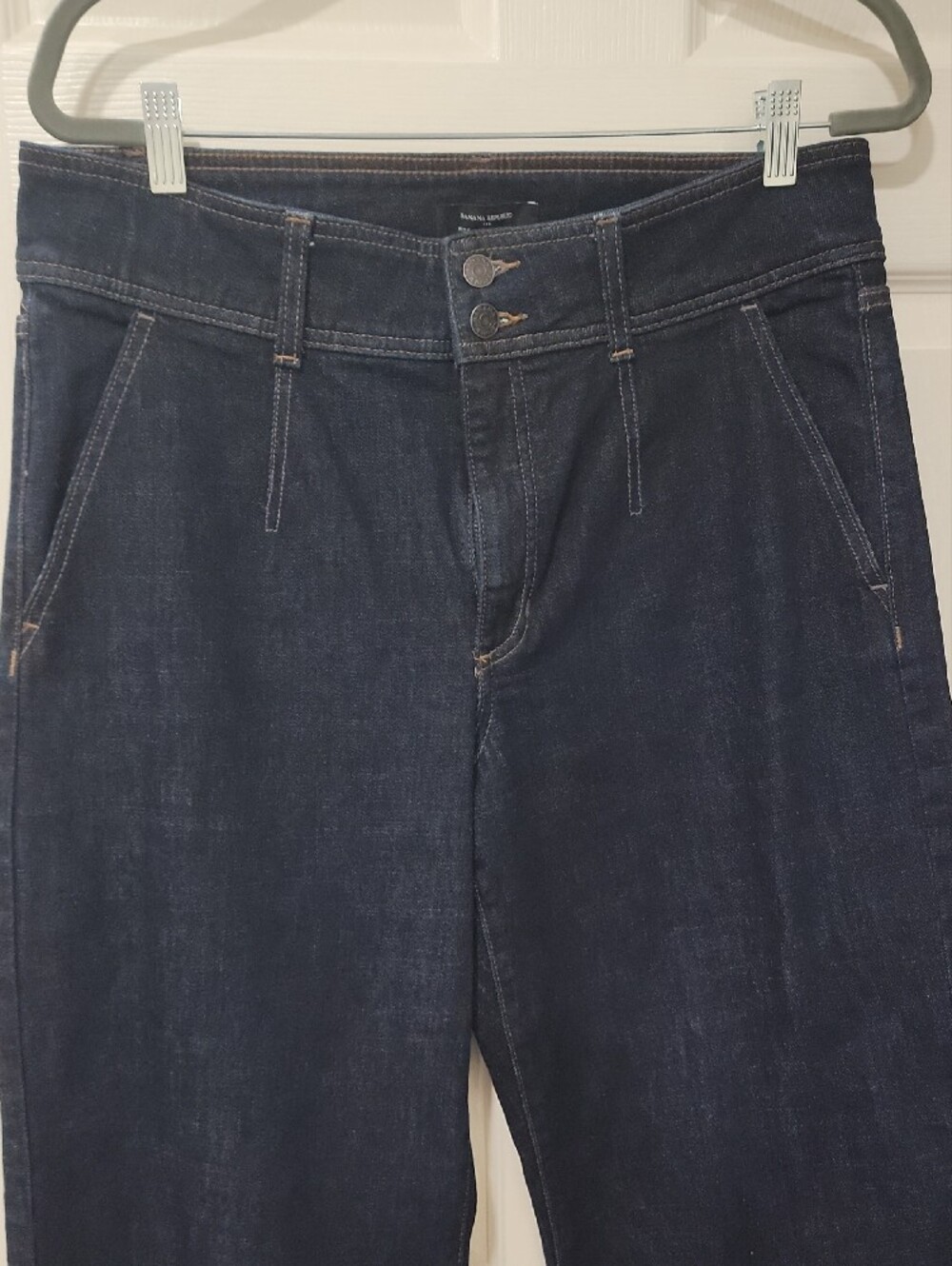 Banana Republic Dark Indigo Wide-Leg Jeans - Picture 3 of 10